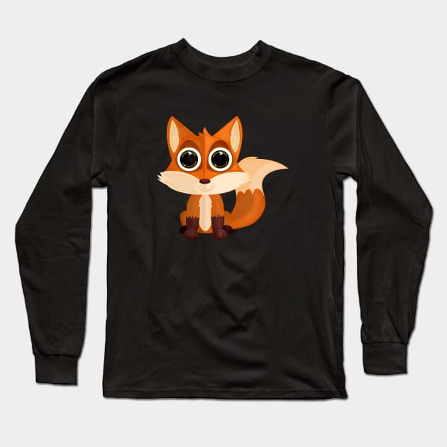 Fox Long Sleeve T-Shirt by adamzworld